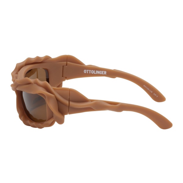  오토링거 Ottolinger Brown Twisted Sunglasses 231016F005003