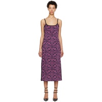 Marine Serre Pink Towels Apron Midi Dress 231020F054002