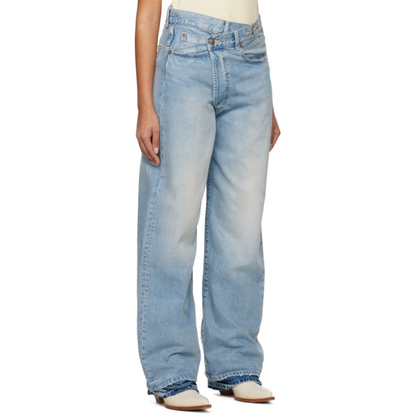  알썰틴 R13 Blue Crossover Jeans 231021F069040