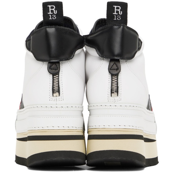  알썰틴 R13 White Riot Sneakers 231021F127012