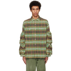 알썰틴 R13 Green Multi-Pocket Workwear Shirt 231021M192012