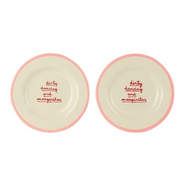 Laetitia Rouget Pink & Red Dirty Dancing Dessert Plate Set 231082M798012