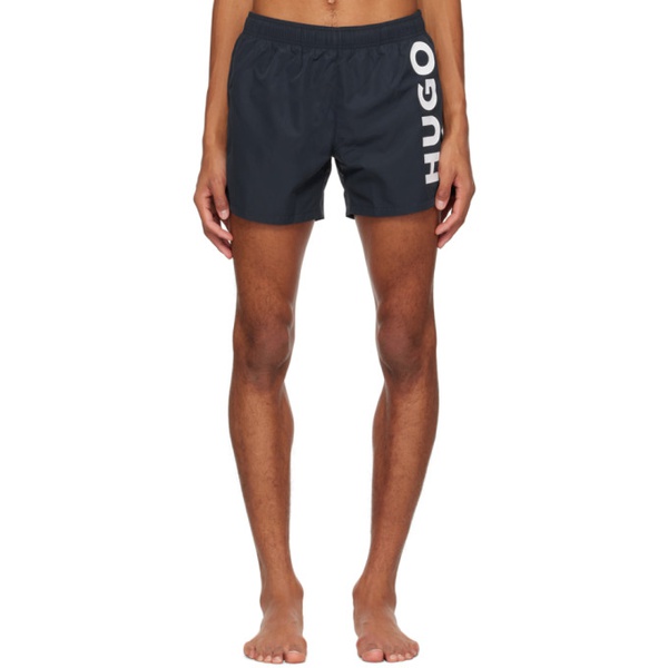  휴고 Hugo Navy Quick-Drying Swim Shorts 231084M208001