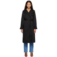 BOSS Black Double-Breasted Trench Coat 231085F067000