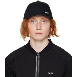 BOSS Black Embroidered Cap 231085M139004