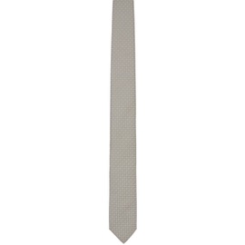 BOSS Gray Jacquard Tie 231085M158002