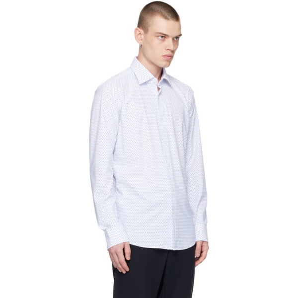 BOSS White Regular-Fit Shirt 231085M192040