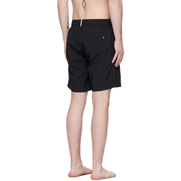  BOSS Black Embroidered Swim Shorts 231085M208010