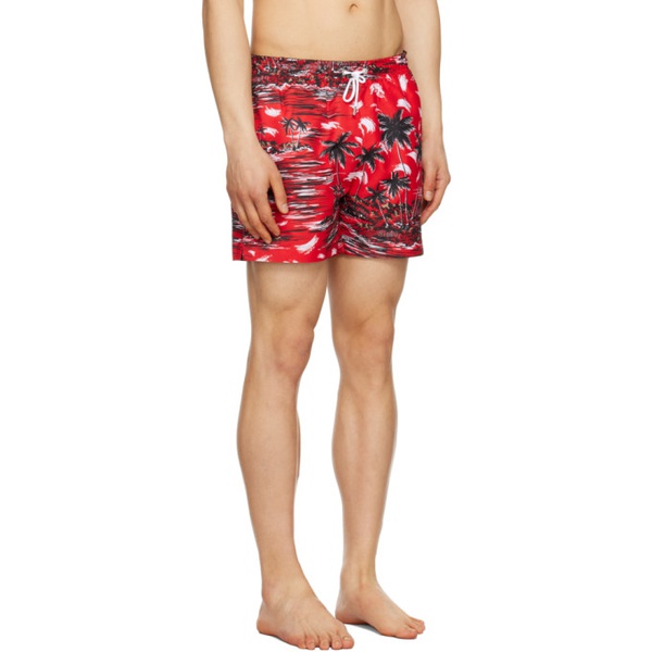  BOSS Red Graphic Swim Shorts 231085M208019