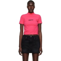 수비 Ksubi Pink Unity T-Shirt 231088F110009