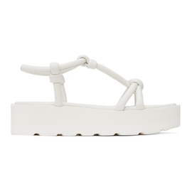 지안비토 로시 Gianvito Rossi White Marine Flat Sandals 231090F124004