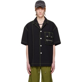 펑첸왕 Feng Chen Wang Black 3D Pocket Shirt 231107M192007