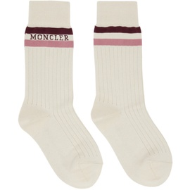 몽클레어 Moncler 오프화이트 Off-White Logo Socks 231111F076000