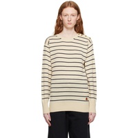 몽클레어 Moncler Beige Striped Sweater 231111F096002