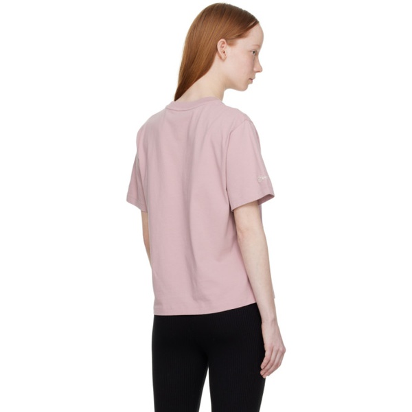 몽클레어 몽클레어 Moncler Pink Flocked T-Shirt 231111F110015