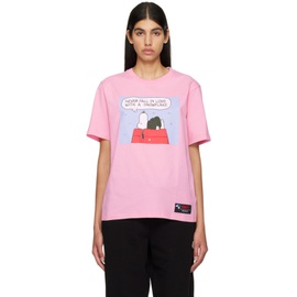몽클레어 Moncler Pink Peanuts T-Shirt 231111F110056