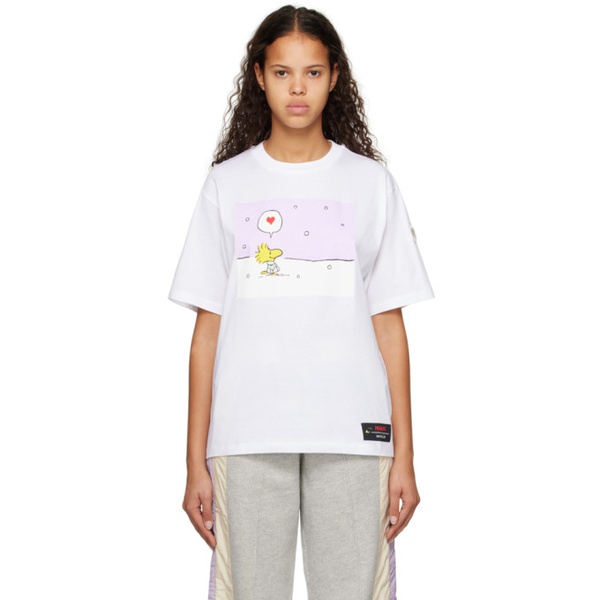 몽클레어 몽클레어 Moncler White Peanuts Printed T-Shirt 231111F110057