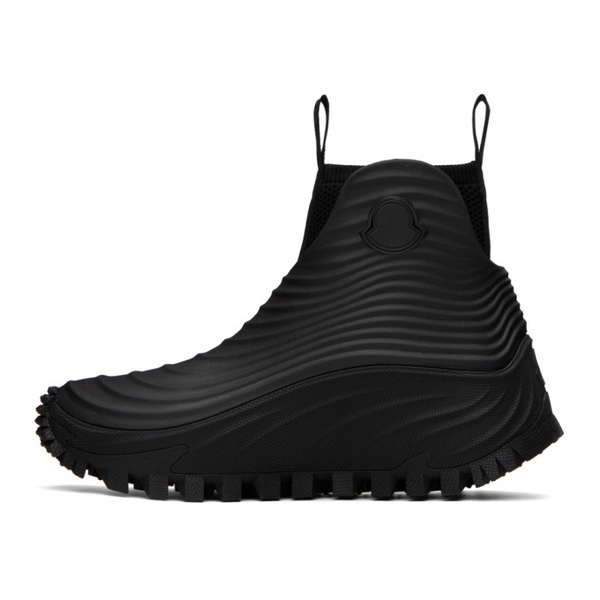 몽클레어 몽클레어 Moncler Black Aqua High Rain Boots 231111F113000