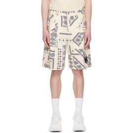 몽클레어 Moncler 오프화이트 Off-White Printed Shorts 231111M193008