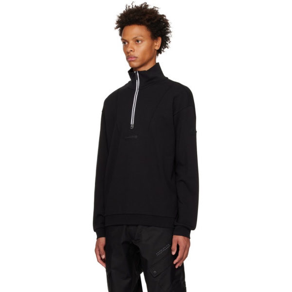 몽클레어 몽클레어 Moncler Black Half-Zip Sweatshirt 231111M202015