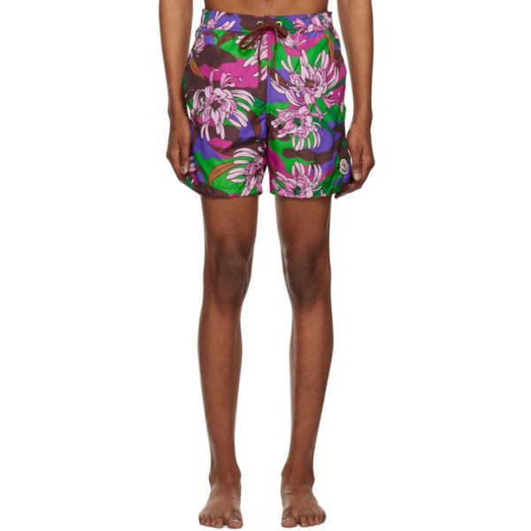 몽클레어 몽클레어 Moncler Multicolor Printed Swim Shorts 231111M208008