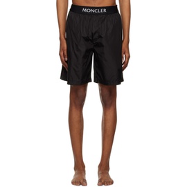 몽클레어 Moncler Black Three-Pocket Swim Shorts 231111M208011