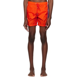 몽클레어 Moncler Orange Drawstring Swim Shorts 231111M208012