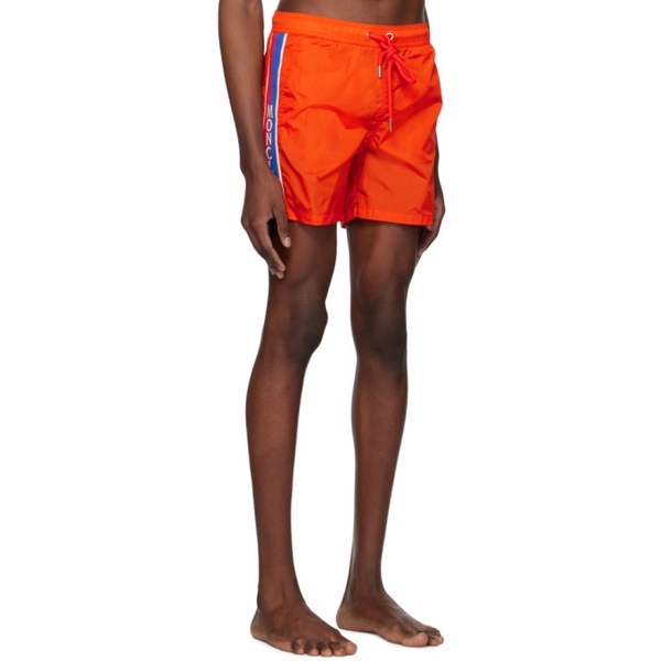 몽클레어 몽클레어 Moncler Orange Drawstring Swim Shorts 231111M208012