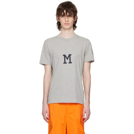 몽클레어 Moncler Gray Embossed T-Shirt 231111M213038