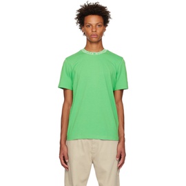 몽클레어 Moncler Green Garment-Washed T-Shirt 231111M213045
