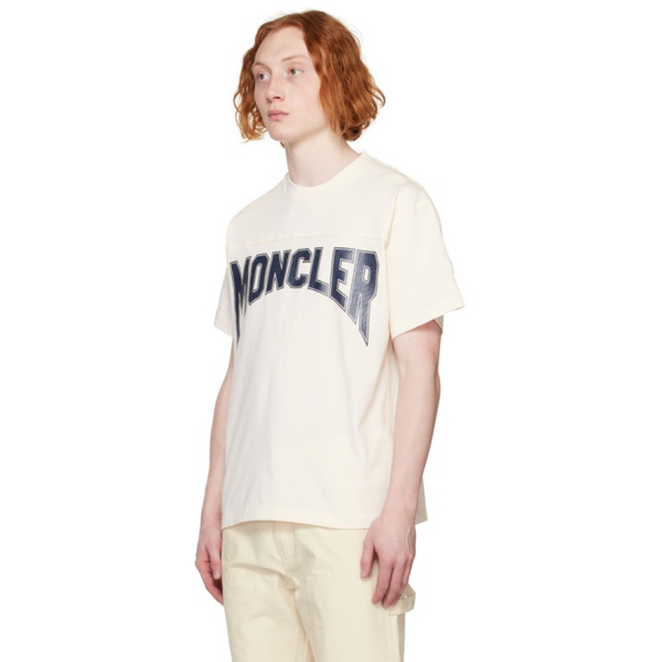 몽클레어 몽클레어 Moncler White Printed T-Shirt 231111M213083