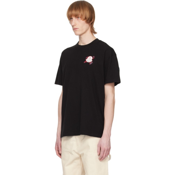 몽클레어 몽클레어 Moncler Black Printed T-Shirt 231111M213087