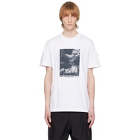 몽클레어 Moncler White Printed T-Shirt 231111M213094