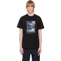 몽클레어 Moncler Black Printed T-Shirt 231111M213095
