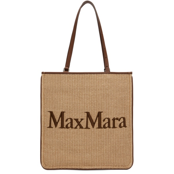  맥스마라 Max Mara Beige & Brown Easy Tote 231118F049001