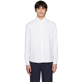 선스펠 Sunspel White Button Shirt 231128M192000
