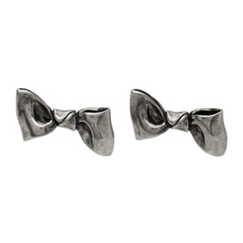 아크네 스튜디오 Acne Studios Silver Karen Kilimnik 에디트 Edition Bow Earrings 231129F022001
