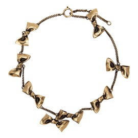 아크네 스튜디오 Acne Studios Gold Karen Kilimnik 에디트 Edition Multi Bow Necklace 231129F023006