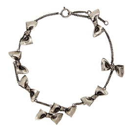 아크네 스튜디오 Acne Studios Silver Karen Kilimnik 에디트 Edition Multi Bow Necklace 231129F023007