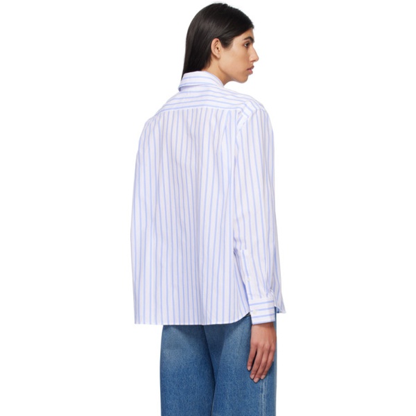 아크네스튜디오 아크네 스튜디오 Acne Studios White Stripe Shirt 231129F109002