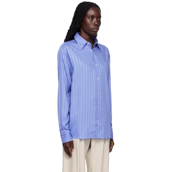 아크네스튜디오 아크네 스튜디오 Acne Studios Blue Striped Shirt 231129F109030