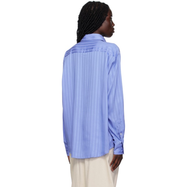 아크네스튜디오 아크네 스튜디오 Acne Studios Blue Striped Shirt 231129F109030