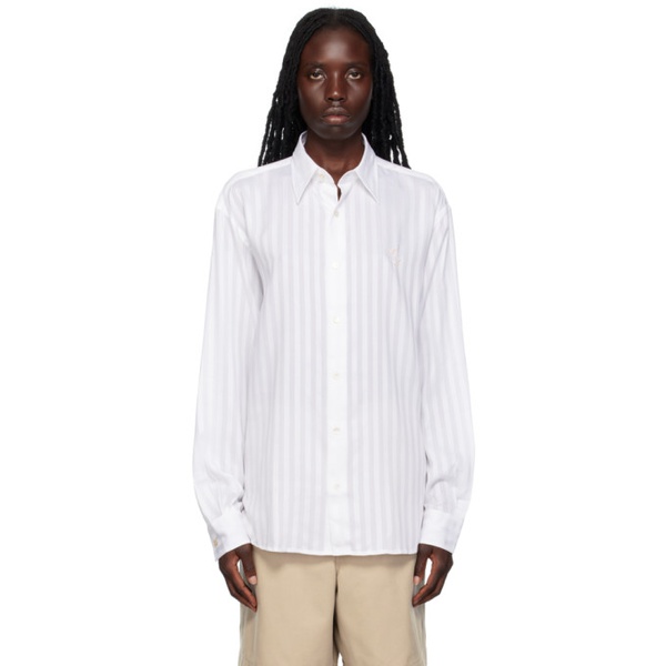 아크네스튜디오 아크네 스튜디오 Acne Studios White Striped Shirt 231129F109031