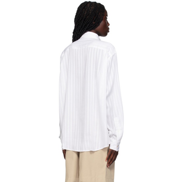 아크네스튜디오 아크네 스튜디오 Acne Studios White Striped Shirt 231129F109031