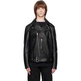 아크네 스튜디오 Acne Studios Black Biker Leather Jacket 231129M181005