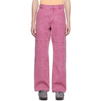 아크네 스튜디오 Acne Studios Pink Pigment-Dyed Trousers 231129M191003