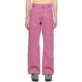 아크네 스튜디오 Acne Studios Pink Pigment-Dyed Trousers 231129M191003