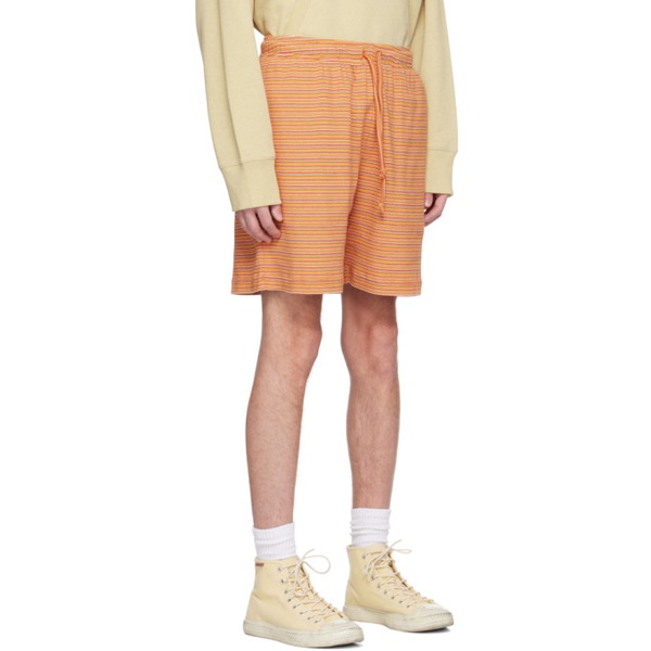 아크네스튜디오 아크네 스튜디오 Acne Studios Orange Striped Shorts 231129M193005