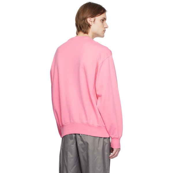 아크네스튜디오 아크네 스튜디오 Acne Studios Pink Relaxed-Fit Sweatshirt 231129M201011