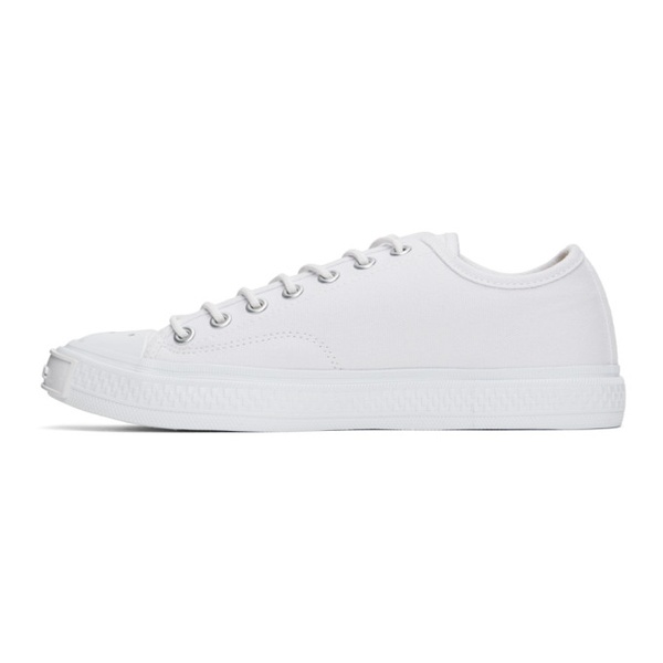 아크네스튜디오 아크네 스튜디오 Acne Studios White Canvas Sneakers 231129M237012